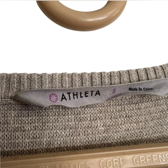 ATHLETA Aster Ribbed Knit Raglan Sweater Tunic Size Small - Picture 6 of 7